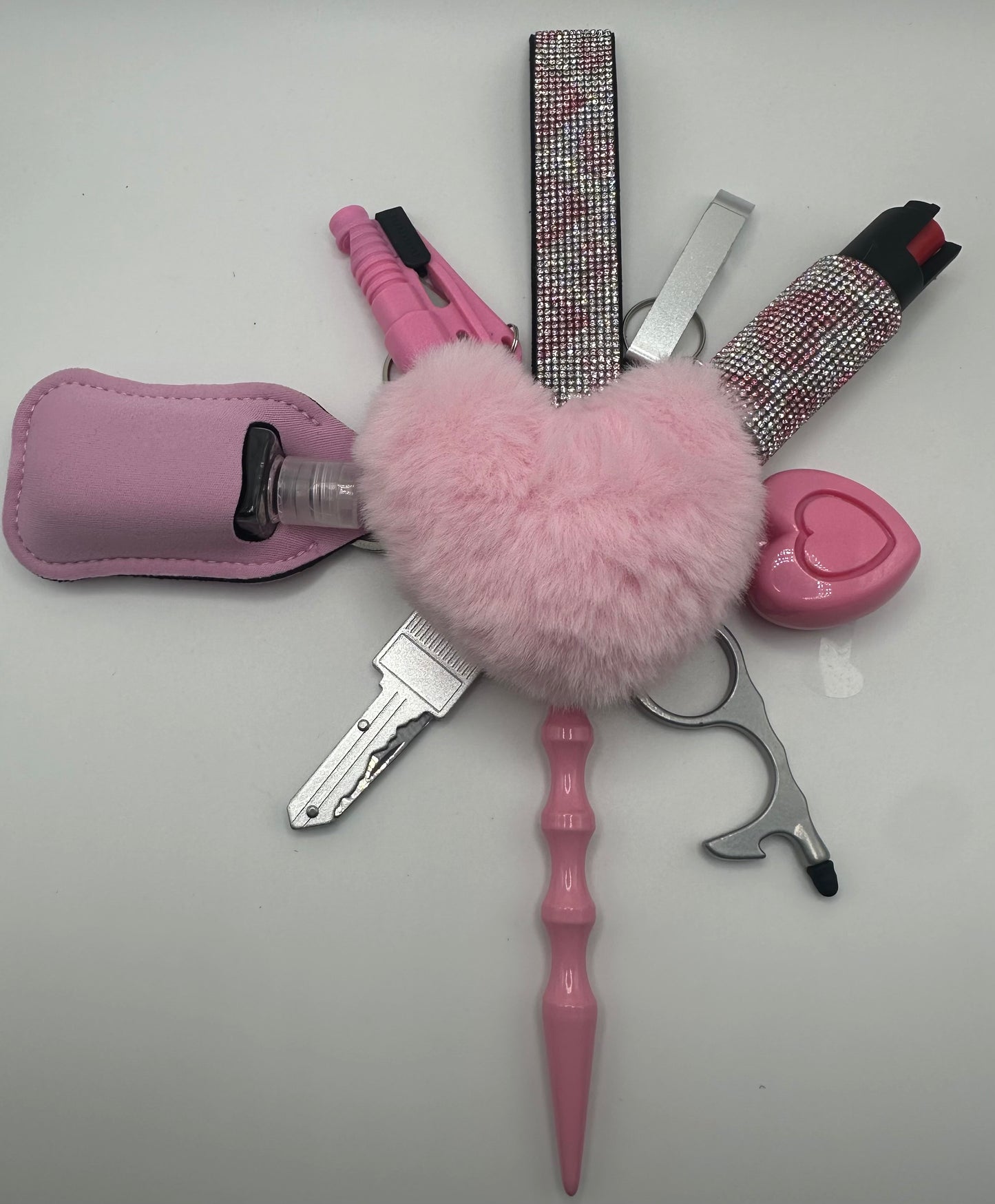 Silver and Pink Hearts