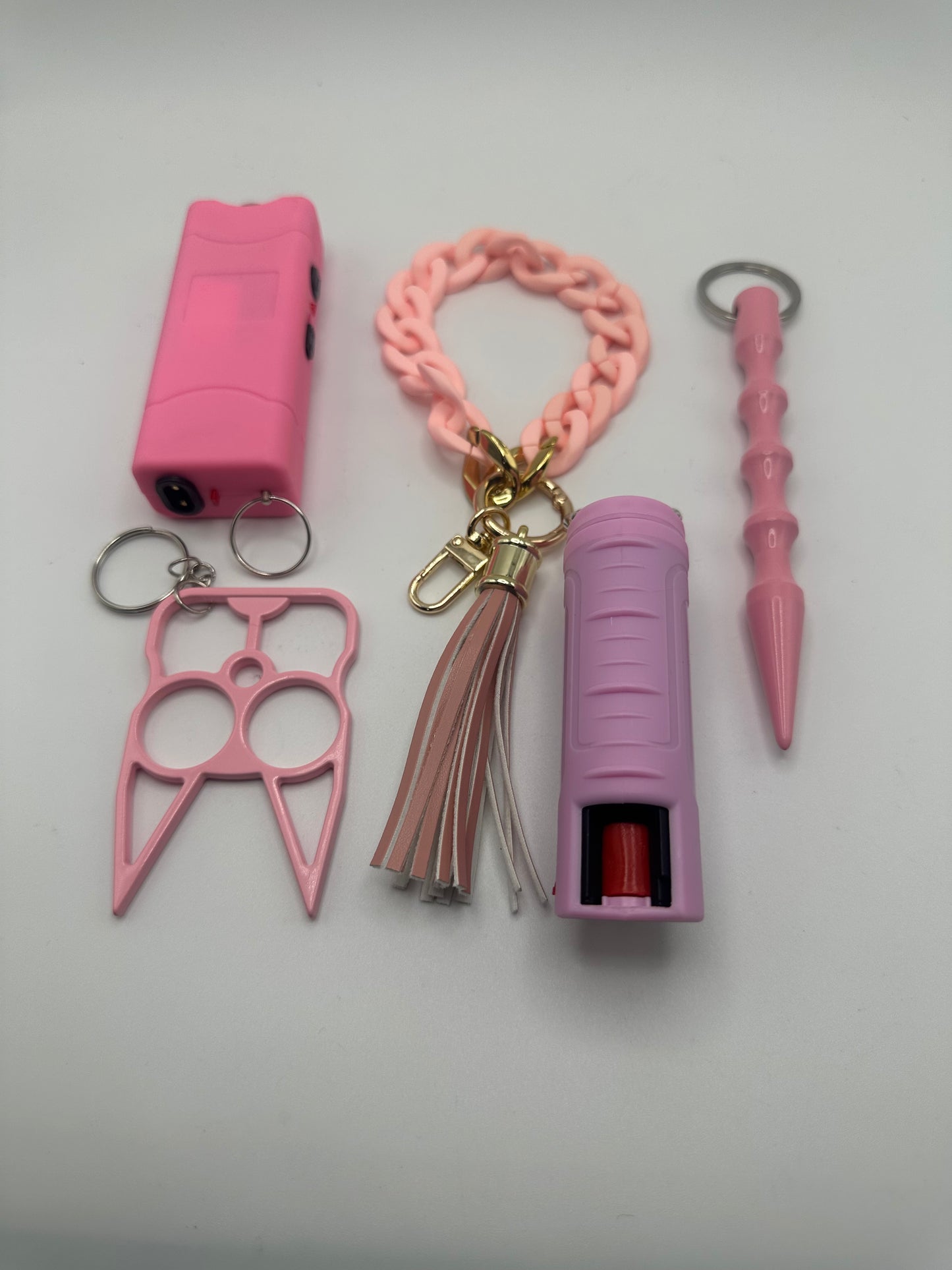 5 piece pink chainlink set
