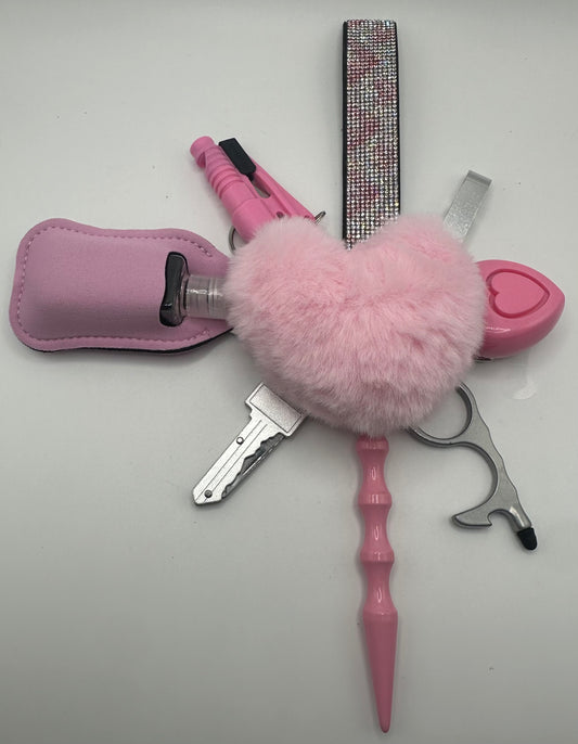 Silver and Pink Hearts