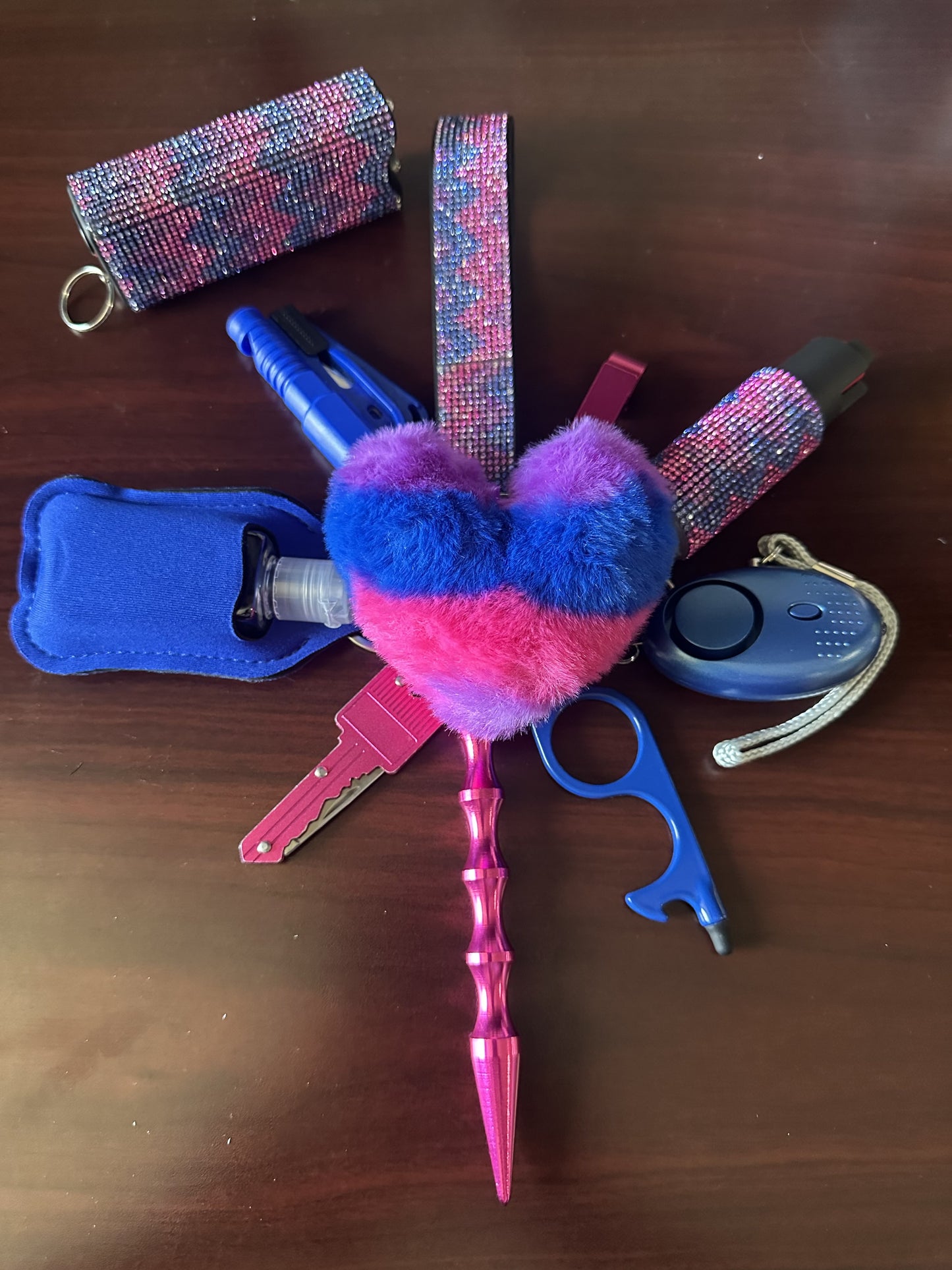 Purple Blue and Pink